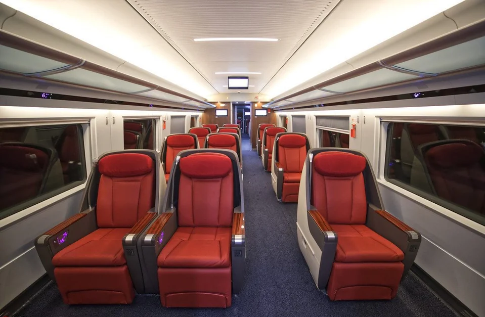 Comparison of different seat classes on China's high-speed rail