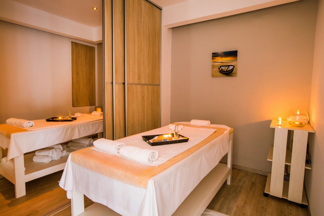 Professional spa massage room in a hotel