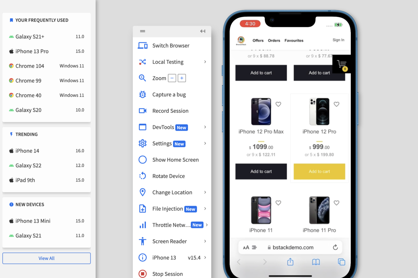 Smartphone compatibility checker tool screenshot