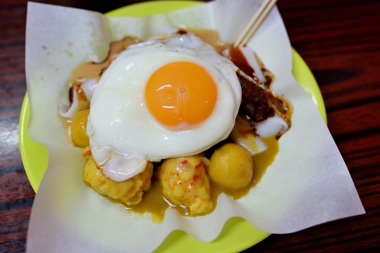  A top-down view of the Four Joys Cheong Fun