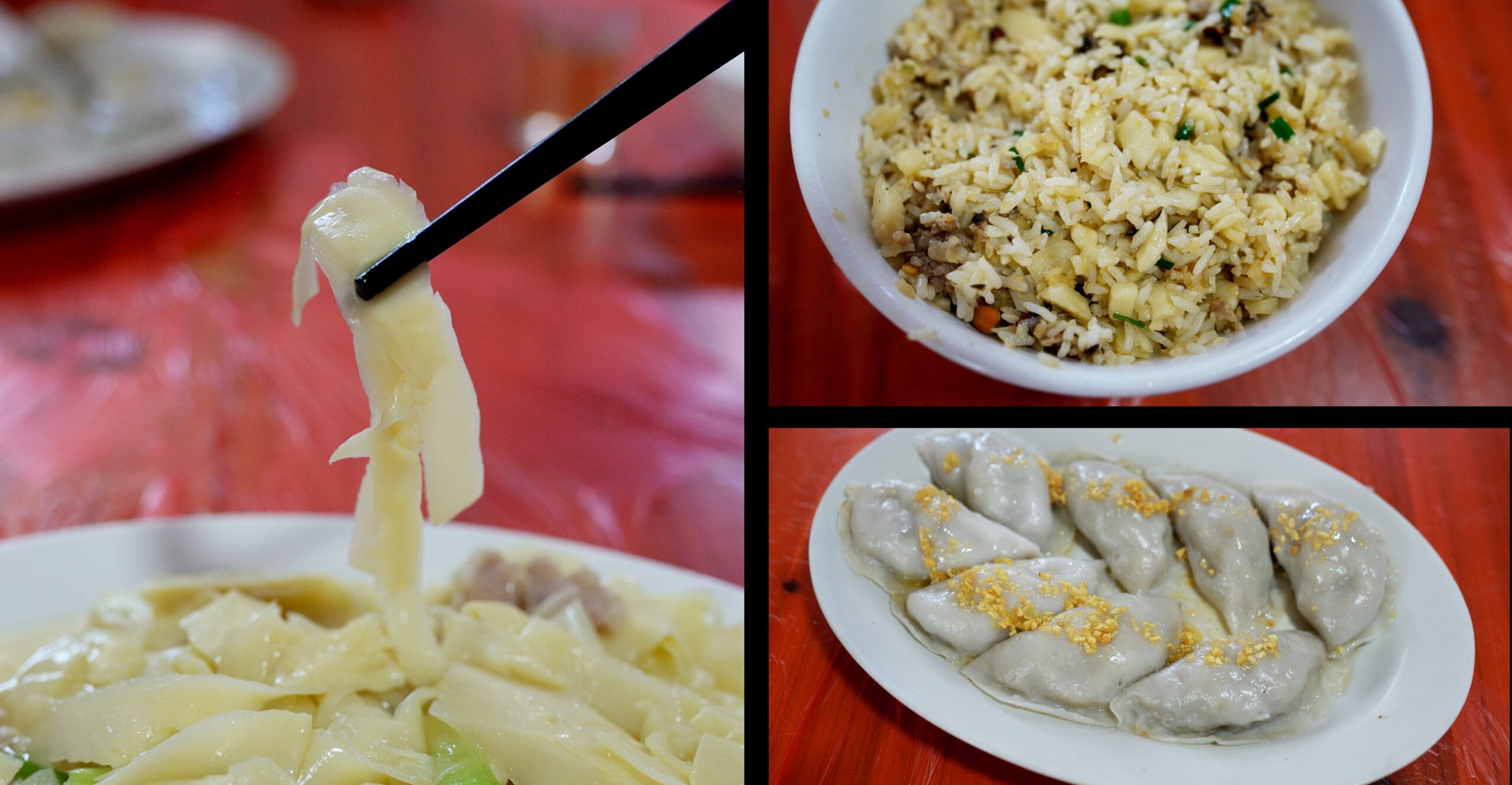  A wok-tossed dish of shredded bamboo shoots with pork
