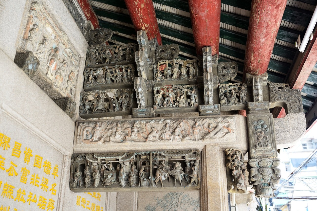  detailed photograph of one of the stone relief carvings