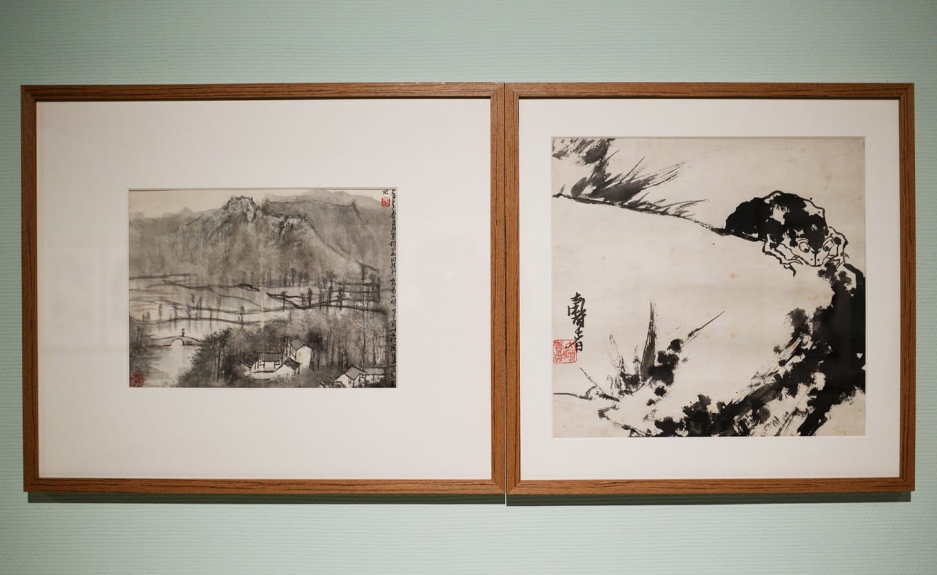 Li Keran and Pan Tianshou ink paintings on display at Shenzhen Art Museum