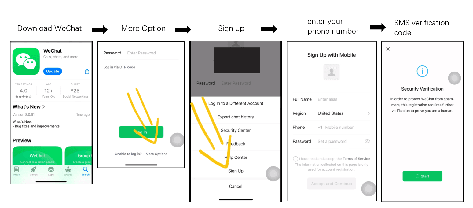 WeChat Pay wallet activation screen showing password setup