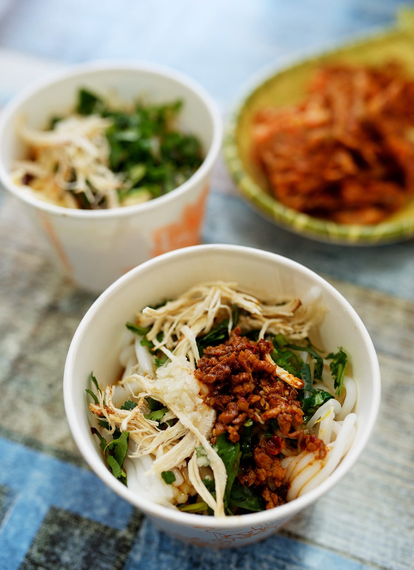 Bowl of Liangji Mixian (cold chicken rice noodles) from Zhuozhuo Flavor