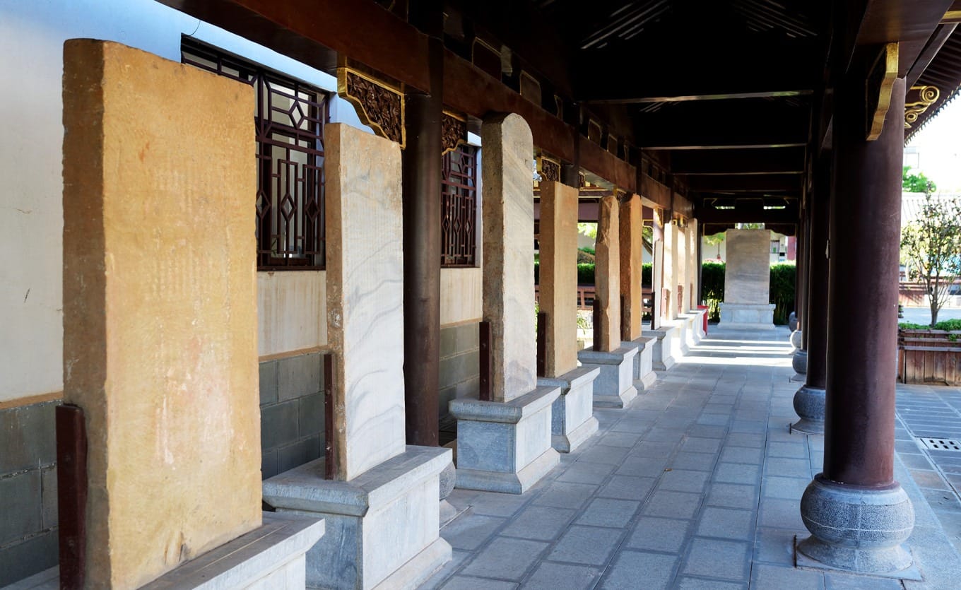 Exterior view of the Dengjue Temple Sun Palace, the museum's largest artifact