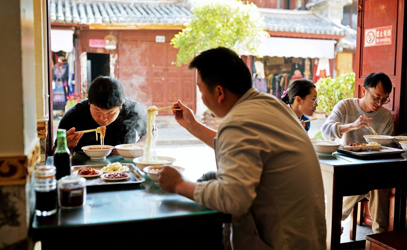 Assortment of traditional Weishan snacks and dishes