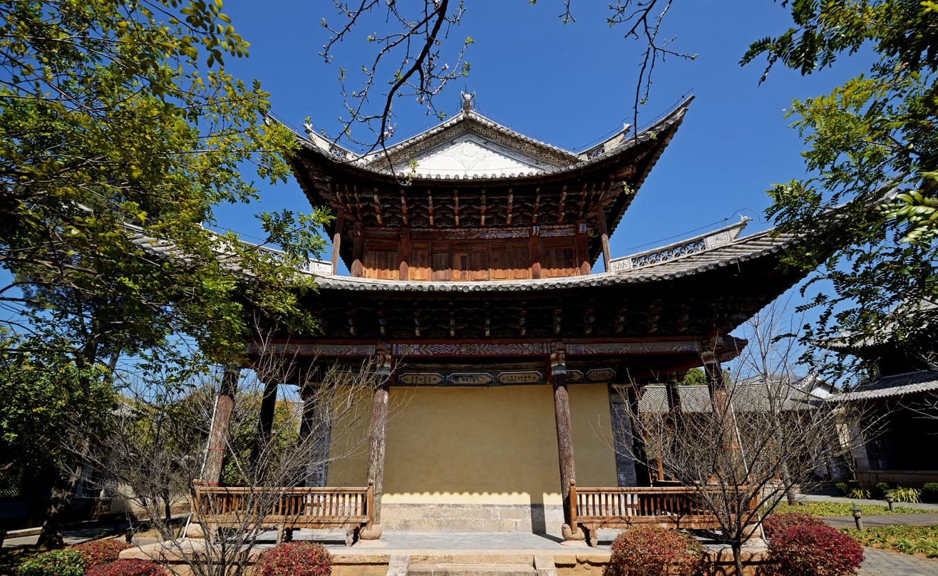 Historic architecture of Wenhua Academy in Weishan