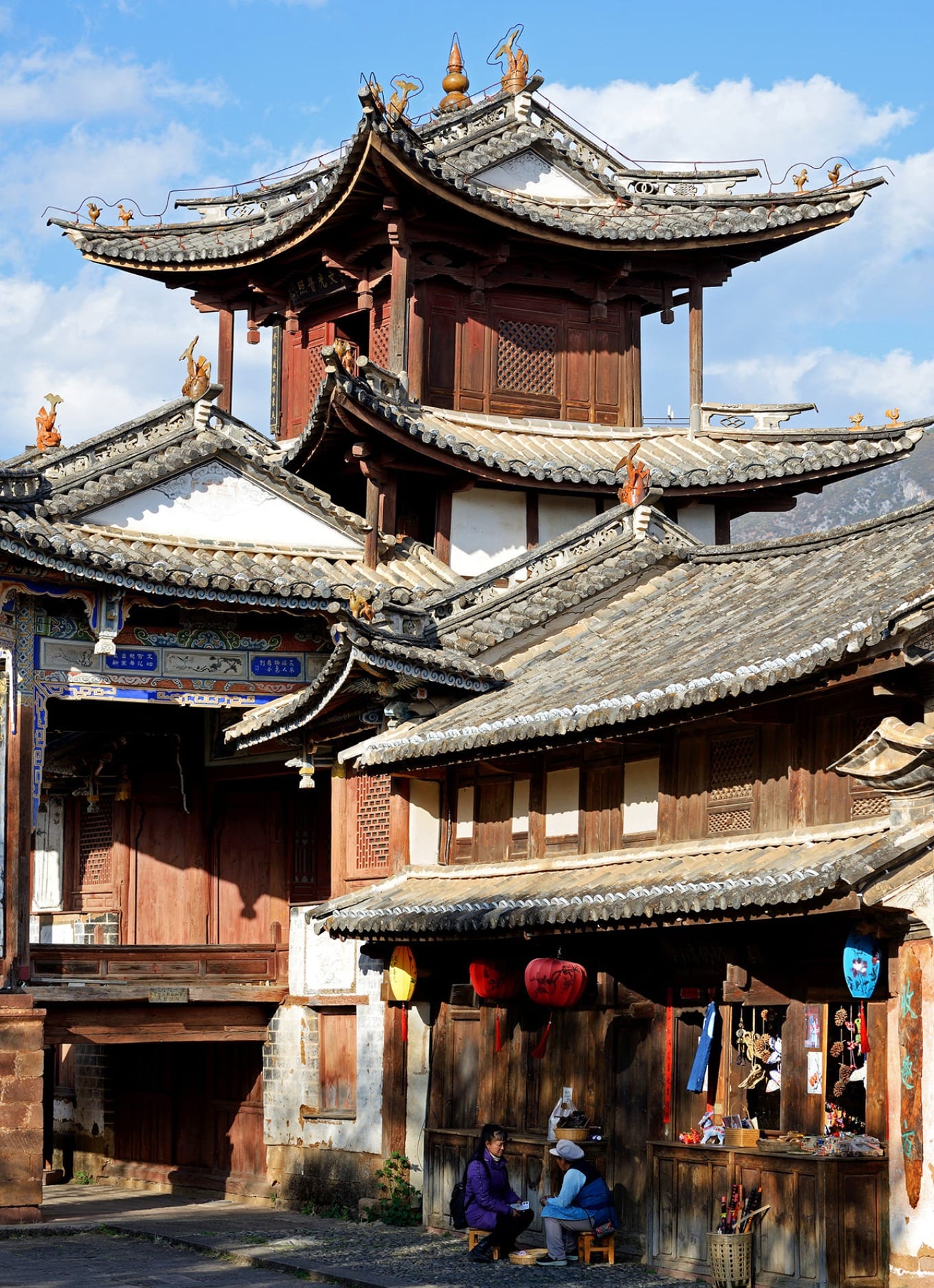 Side view of the ancient stage showing its layered structure