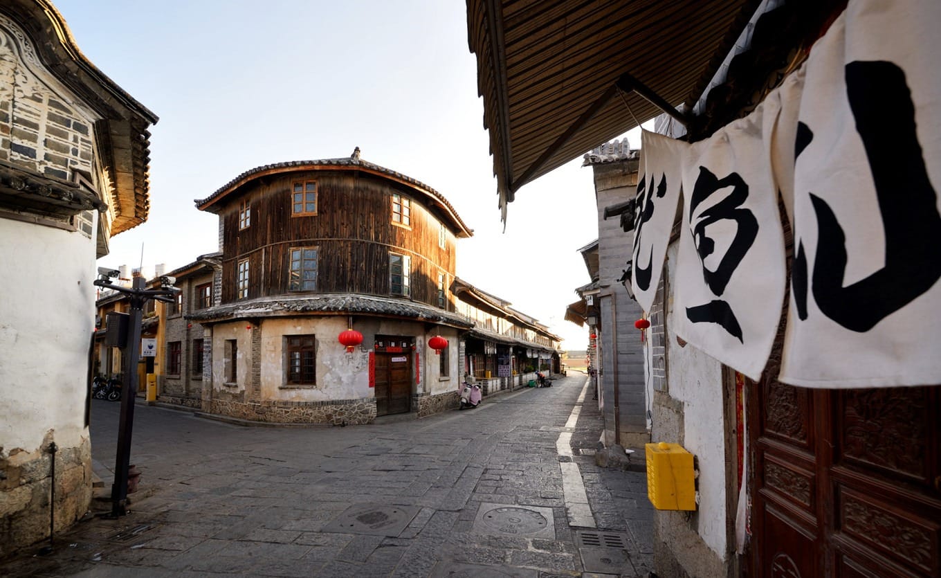 Historic merchant mansion architecture in Xizhou