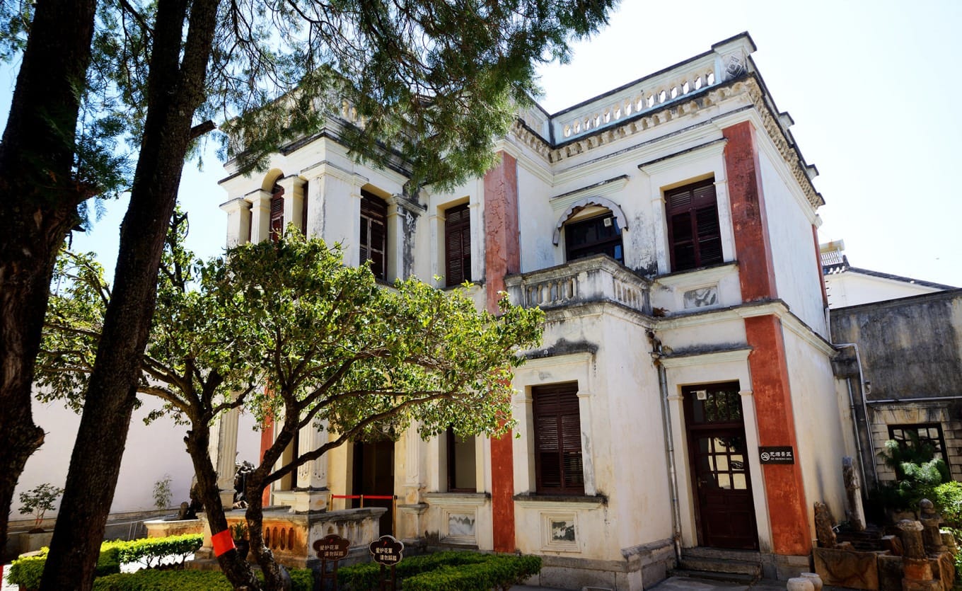 The distinctive Western-style villa in Courtyard Five