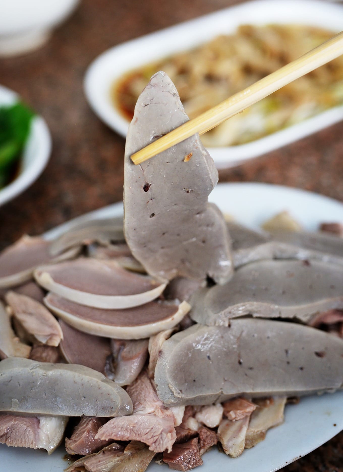 White-cut lion head goose dish