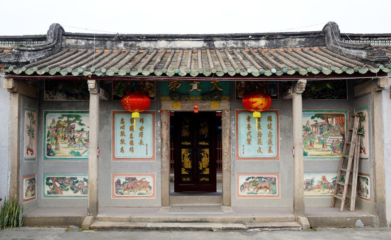 Interior courtyard of Dafu Residence showing traditional architecture