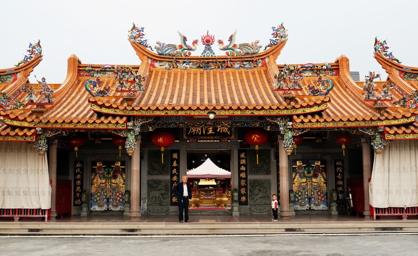 Courtyard view of the City God Temple complex