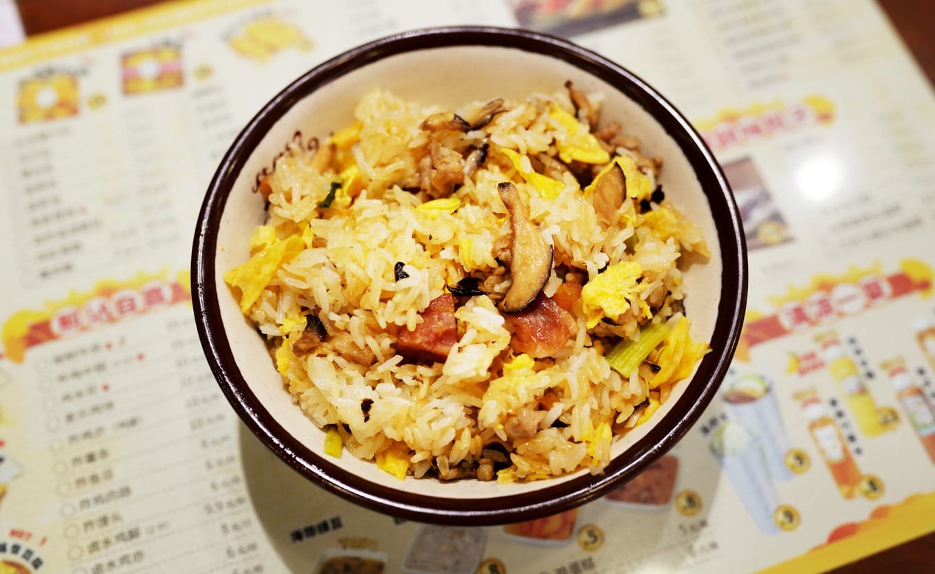 A plate of fragrant Dragon Boat Rice with various ingredients