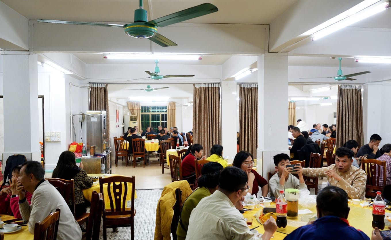 Interior of Renmei Restaurant with vintage decor