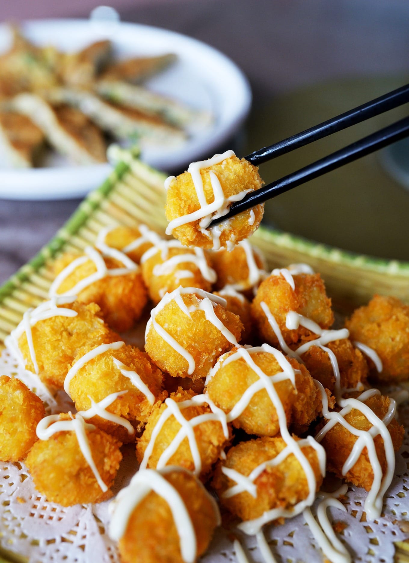 Golden Wheat Banana Balls dish