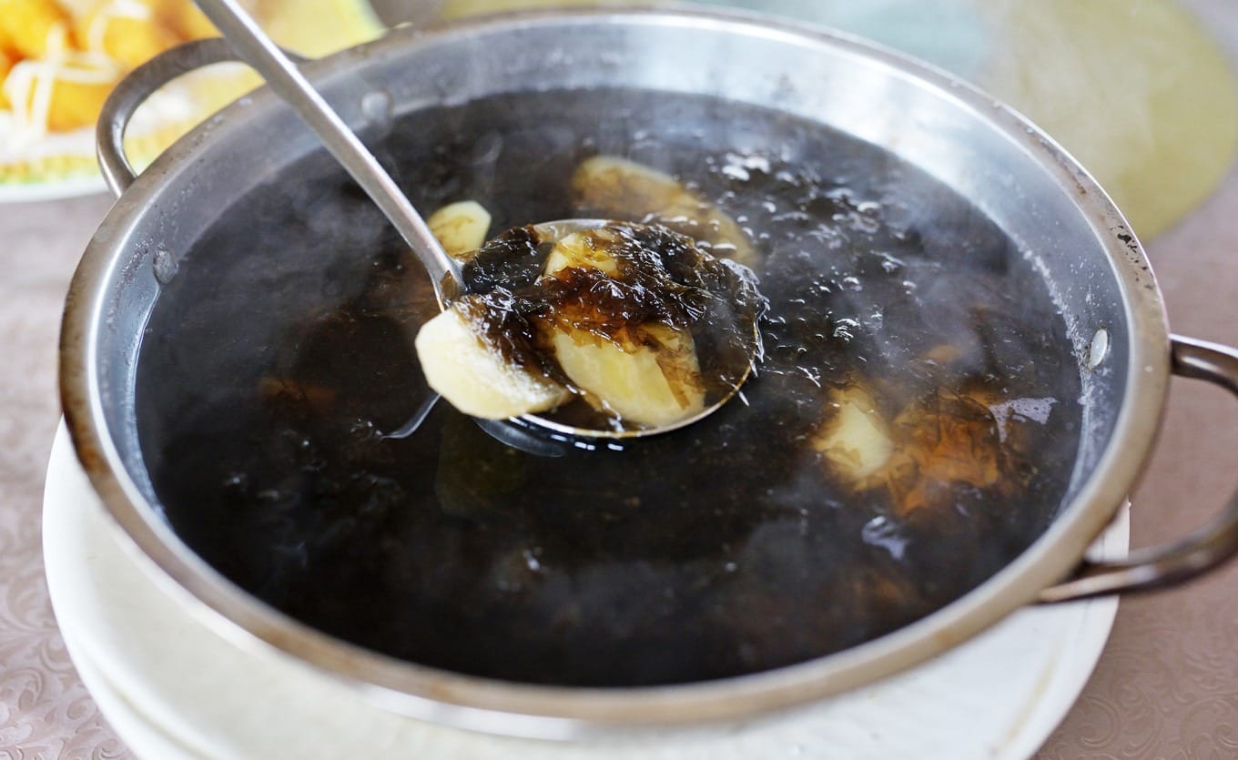 Banana Seaweed Sweet Soup, a unique dessert