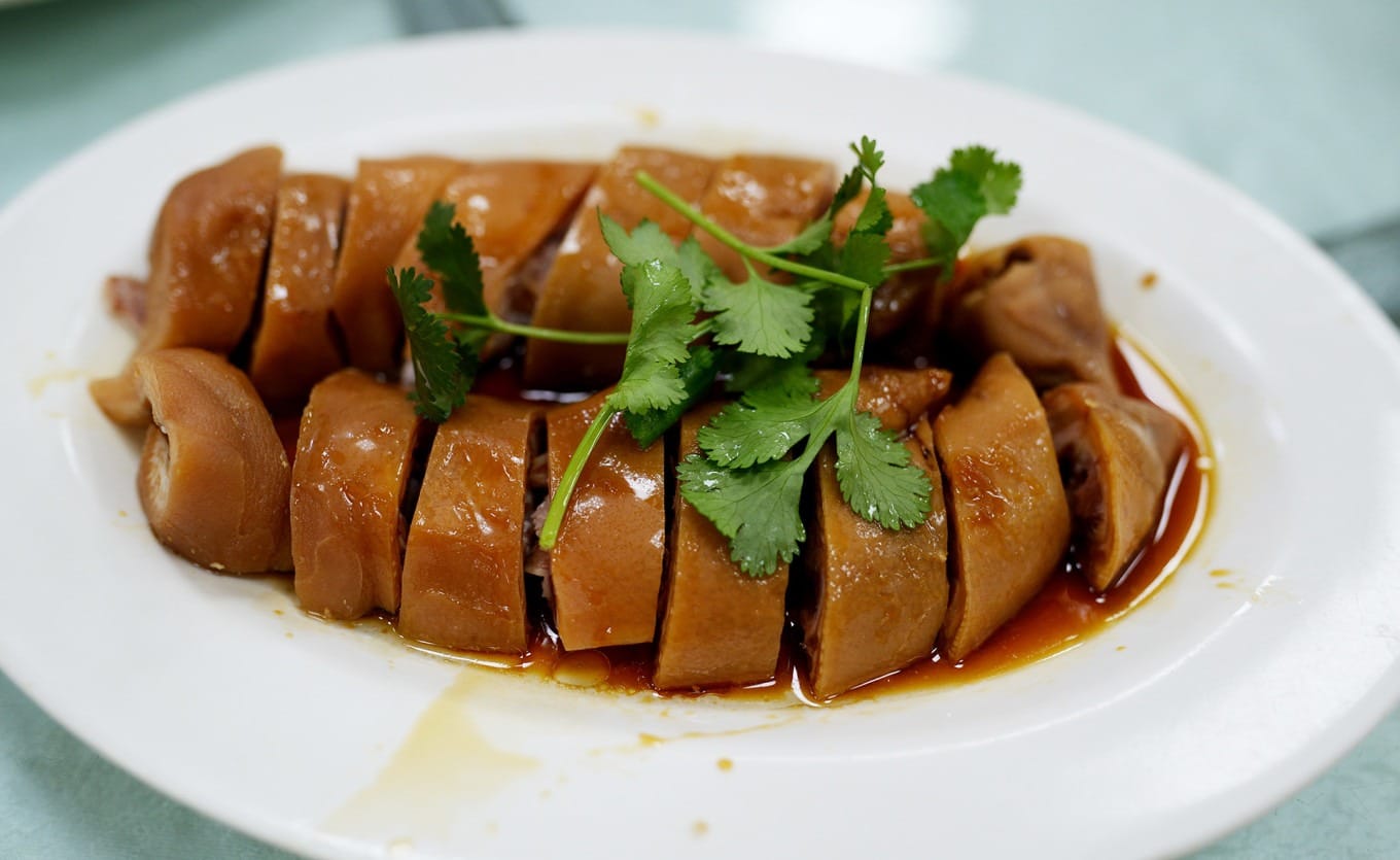 Crispy Pig's Trotter, a popular dish for its texture and flavor