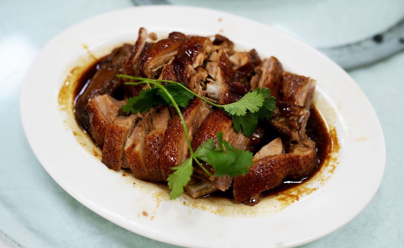 A dish of Lu Goose, a traditional Dongguan dish