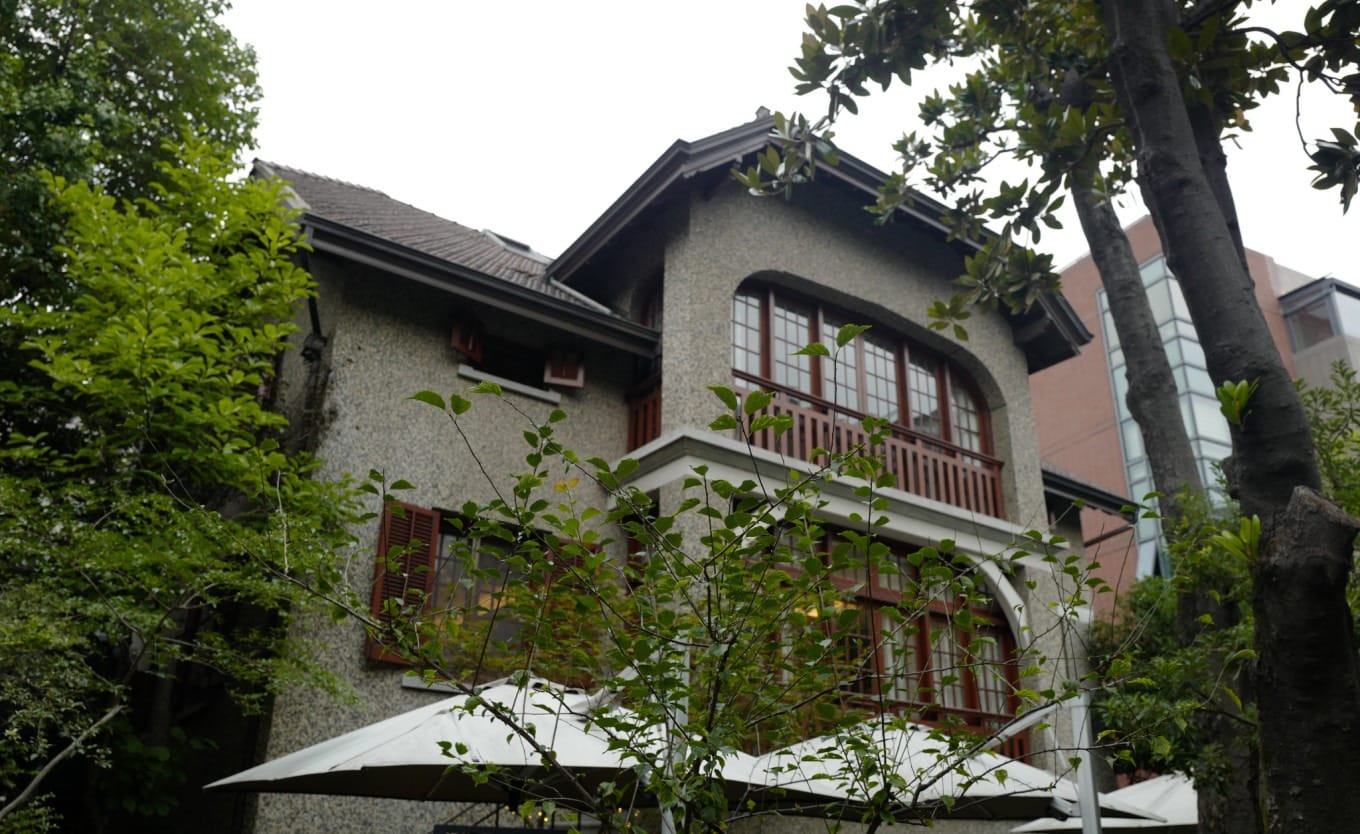 Facade of the French-style independent villa at 61 Sinan Road, the former residence of Xue Dubi