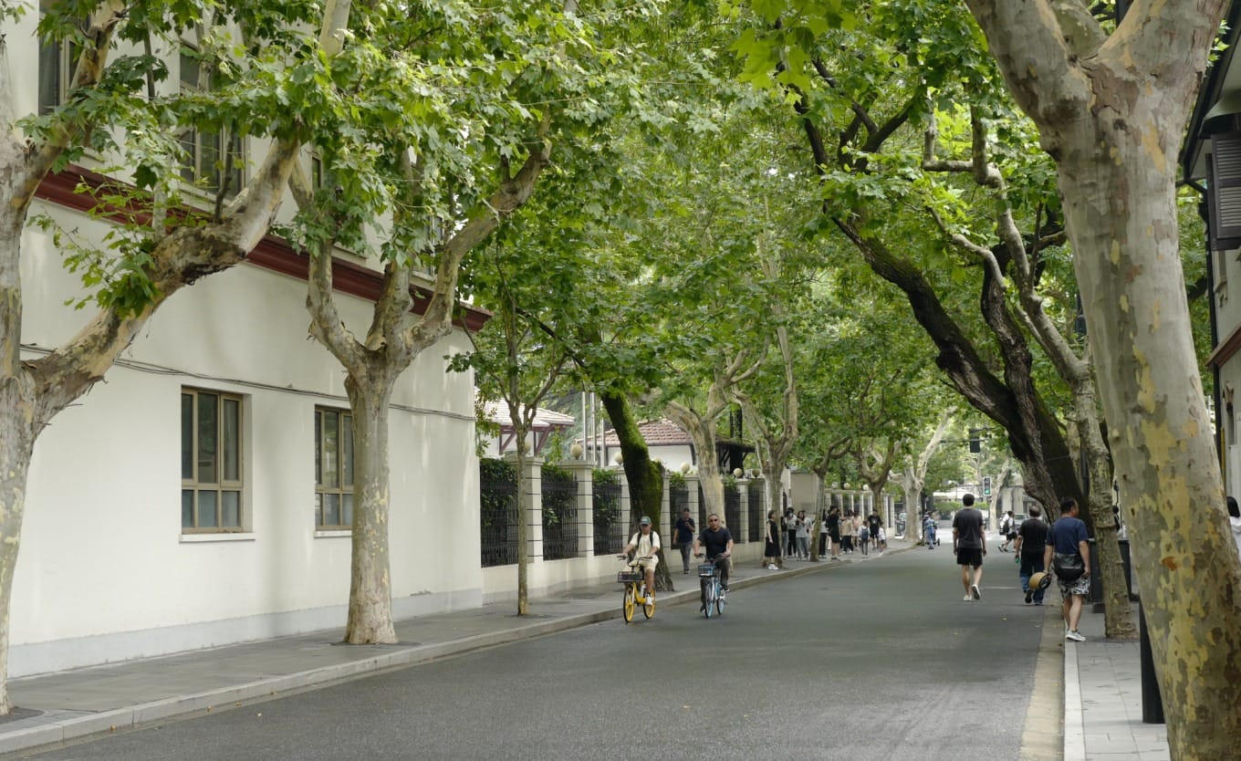 The ornate Baroque facade of the former World Society Building at 395 Wukang Road