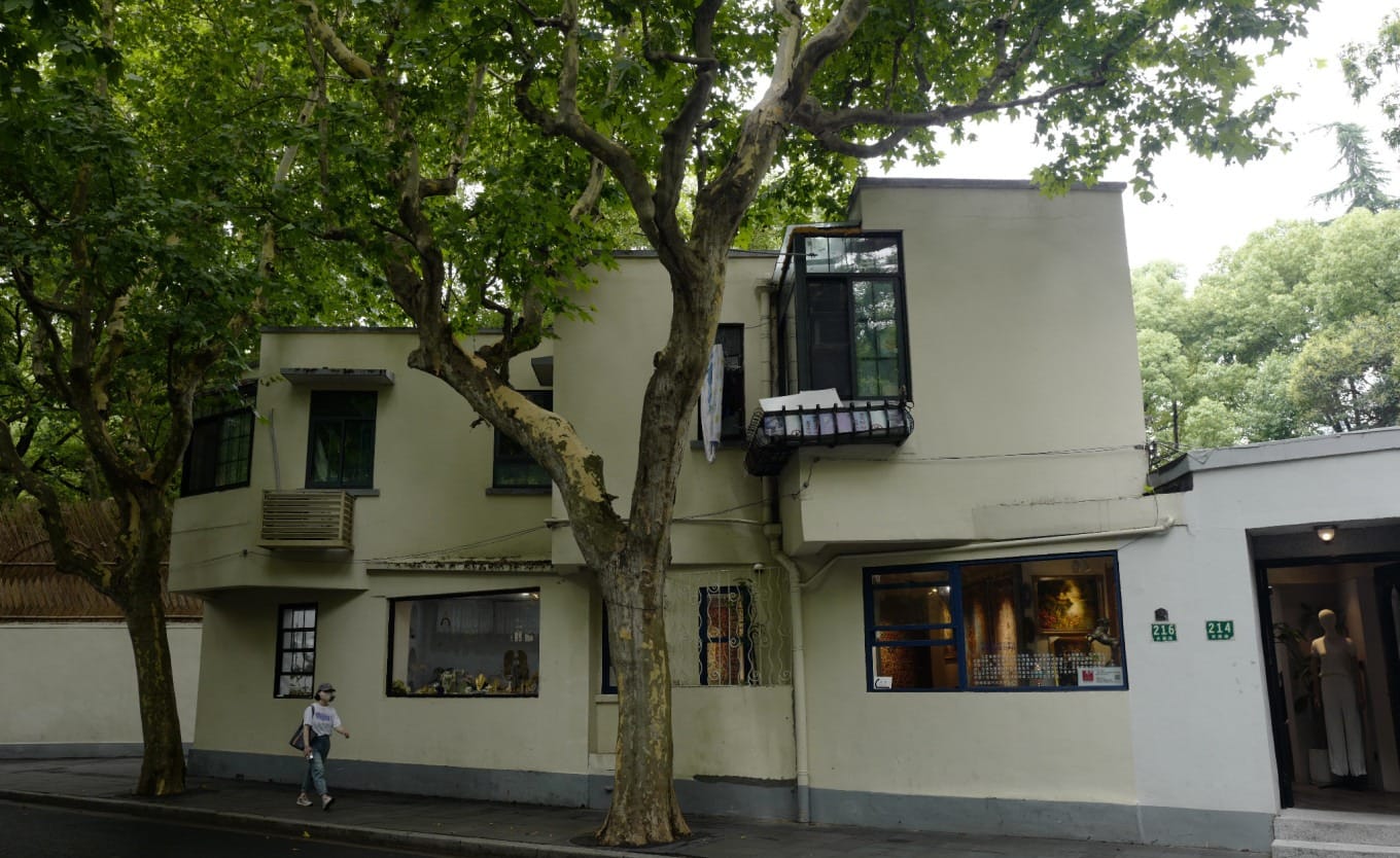 The building at 216 Wukang Road, a 1924 construction now a residence