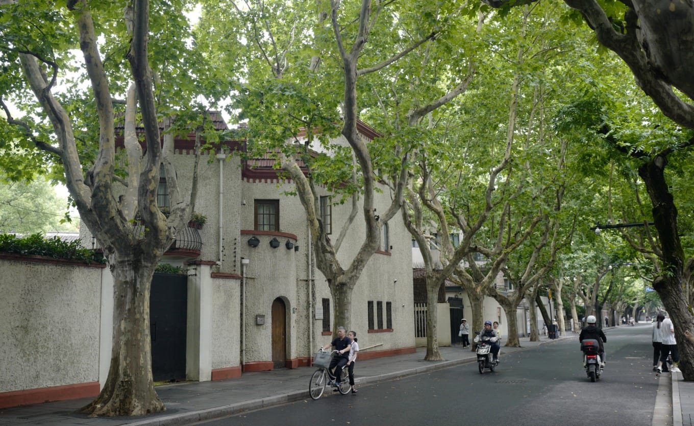 The famous 'Romeo Balcony' on the villa at 210 Wukang Road