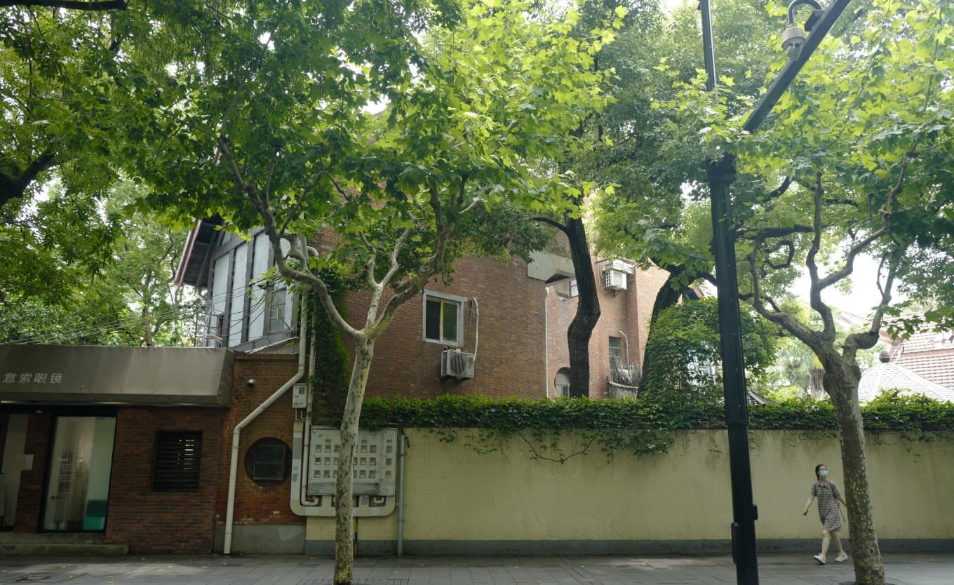 Another view of the peaceful residential area near 198 Wukang Road