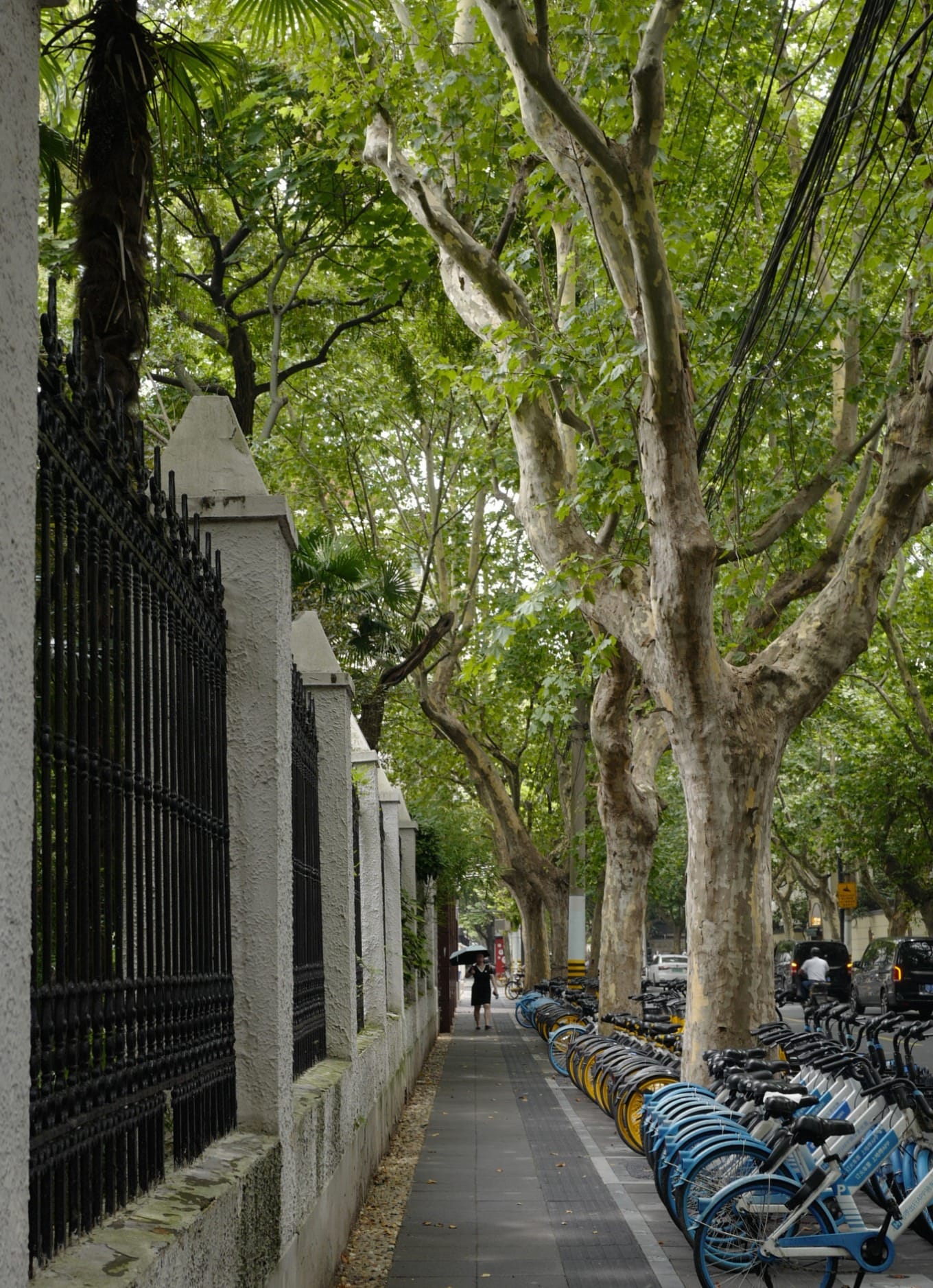 A view down the length of Changle Road from near Rong Desheng's former residence