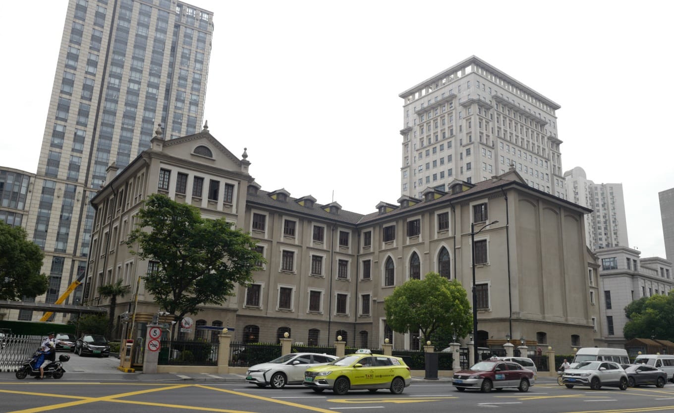 Architectural view of the former Xujiahui Major Seminary (Xu Jia Hui Da Xiu Dao Yuan) building