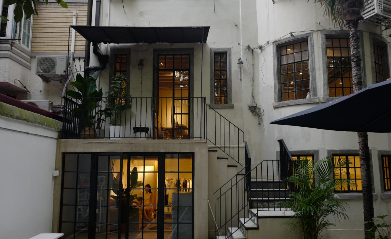 Row of historic buildings at Lane 613, 1-25 Changle Road