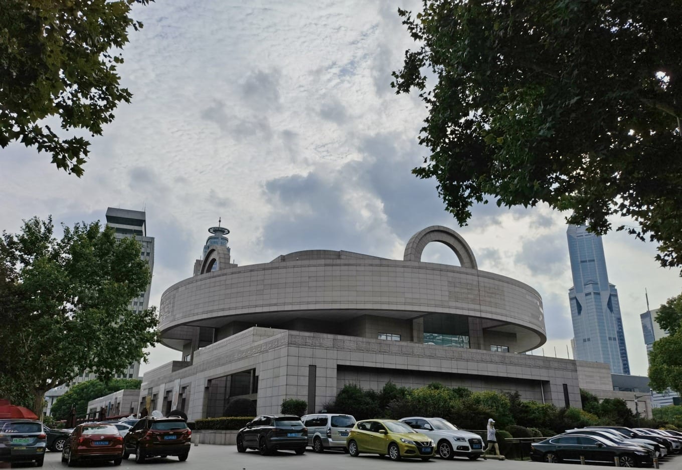 Exterior view of the historic Shanghai Museum building on People's Avenue