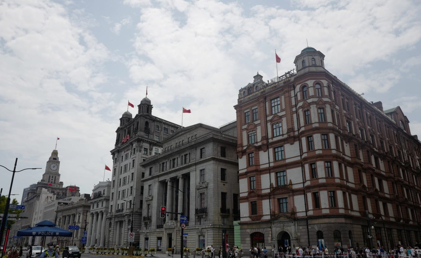 Interior or detailed view of a historic building on The Bund