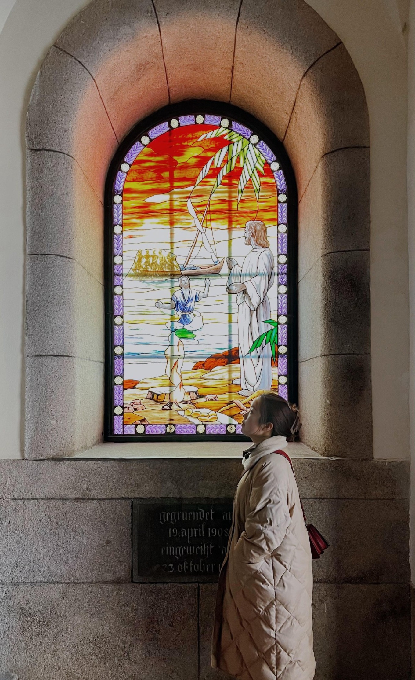 Another view of the stained glass windows