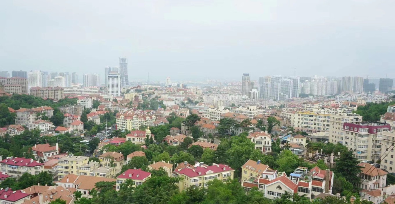 View from Signal Hill overlooking the city and sea