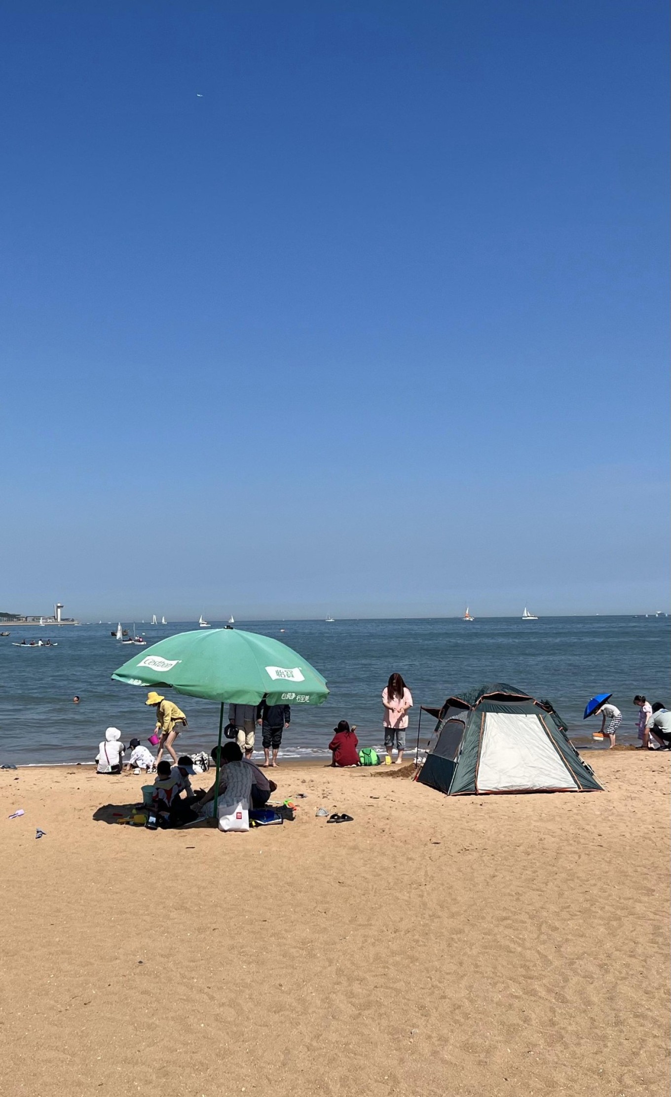 Beachgoers at Second Bathing Beach