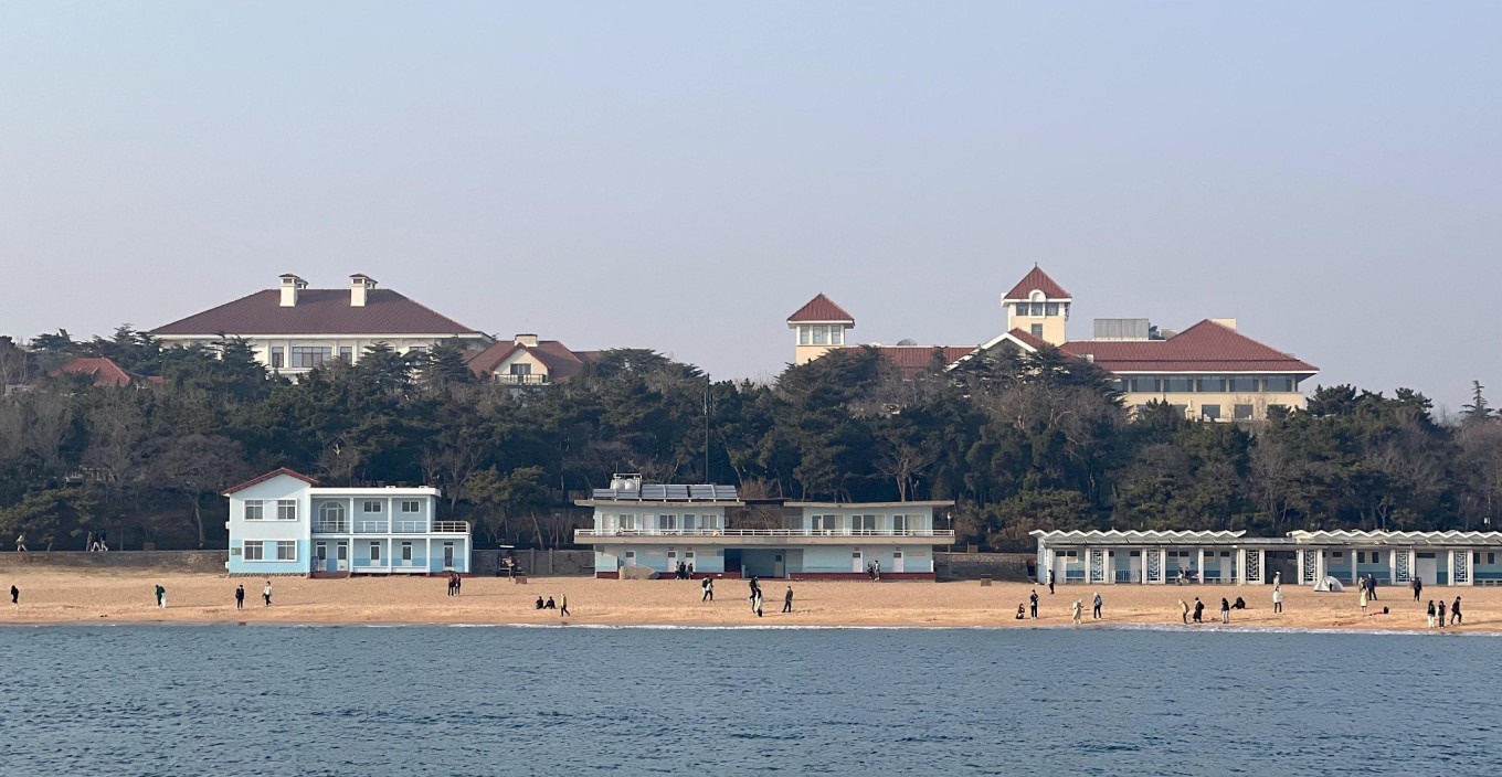 Third Bathing Beach with wedding couple
