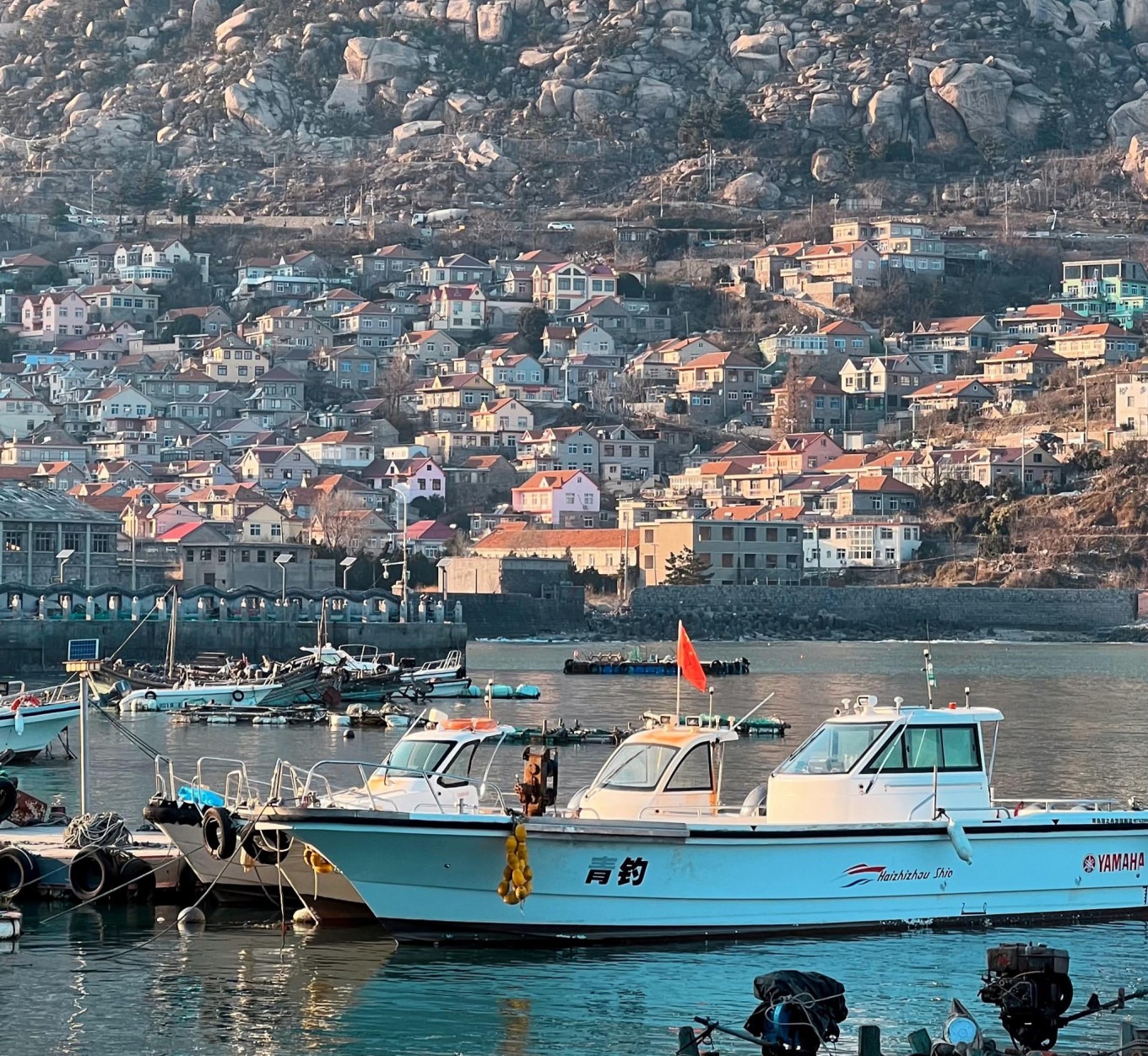 Fishing boats at Qingshan