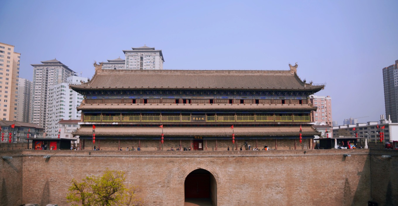 View from Xi'an City Wall looking east
