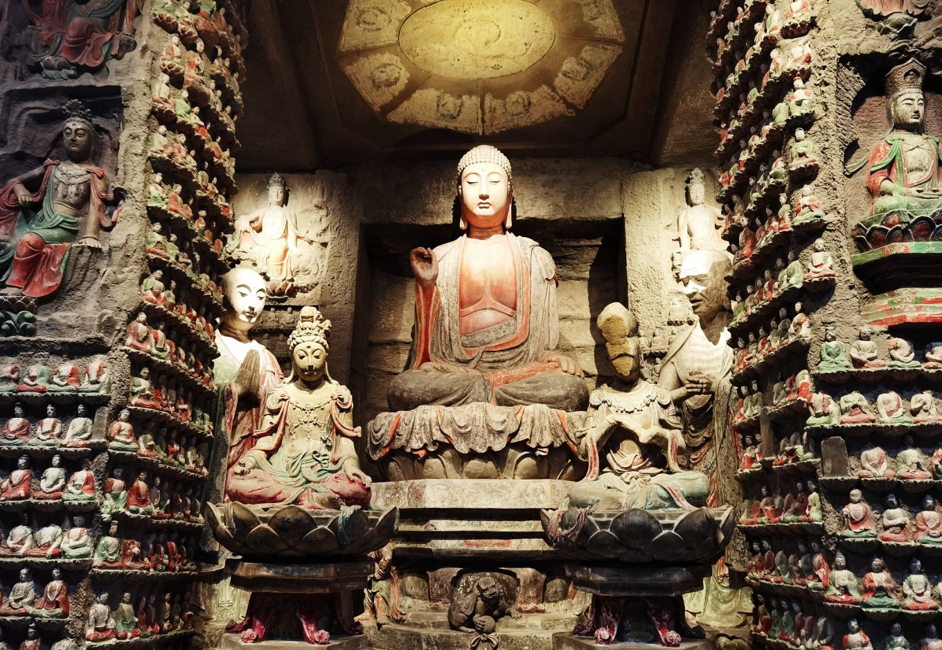 Model of Zhongshan Grotto Temple