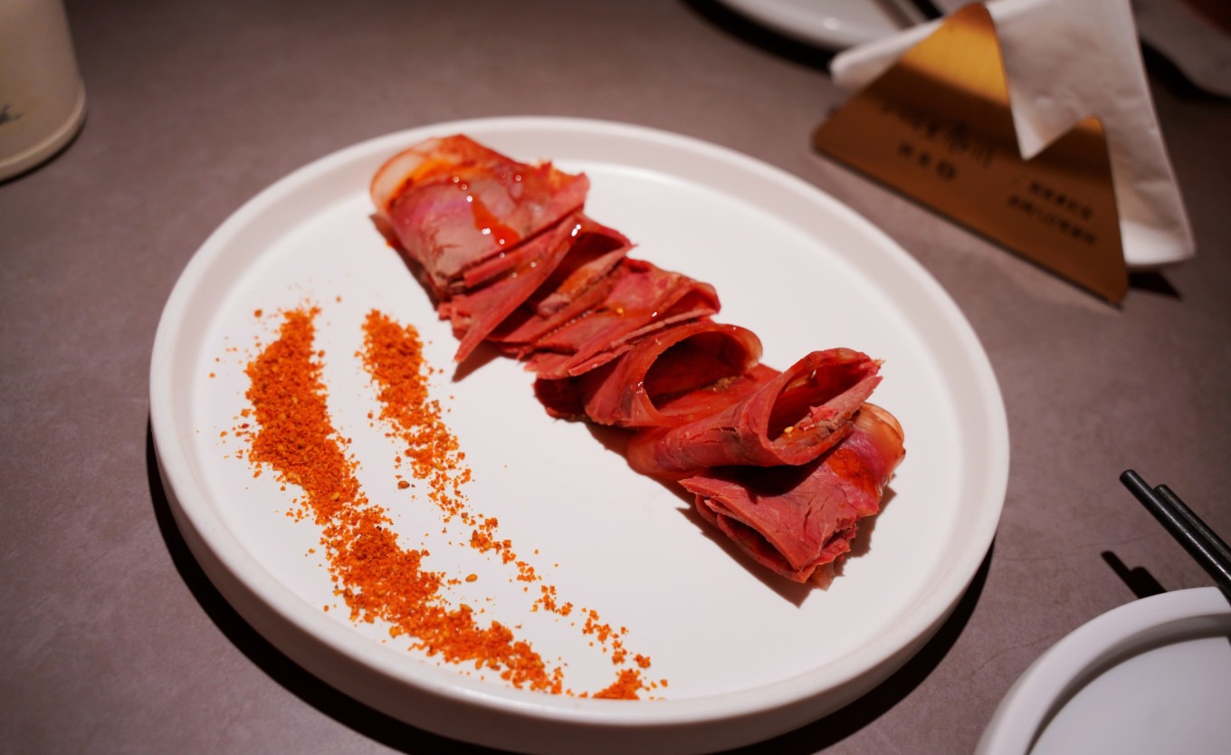 Qinfeng-style beef at Eight Hundred Li Qinchuan