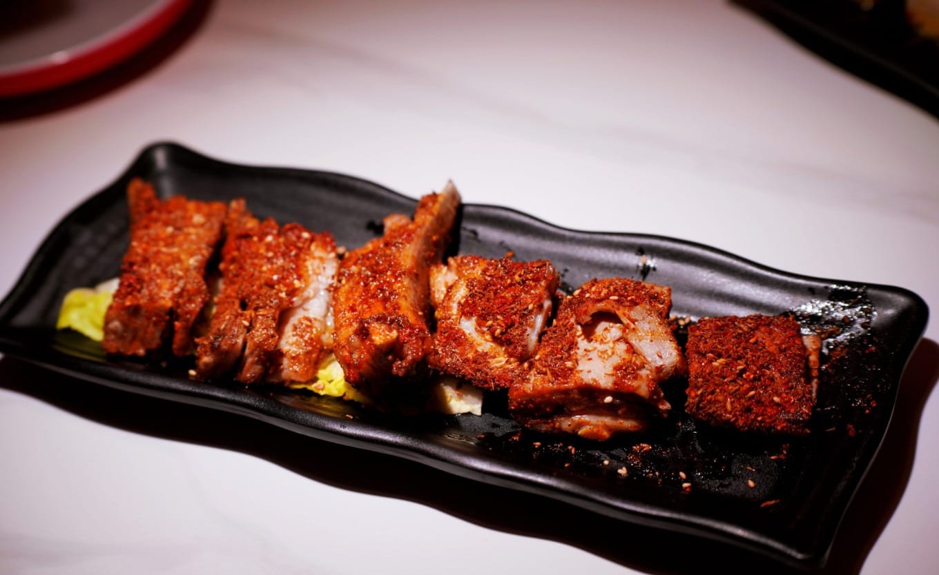 Roasted lamb ribs at Drunken Beauty Chang'an