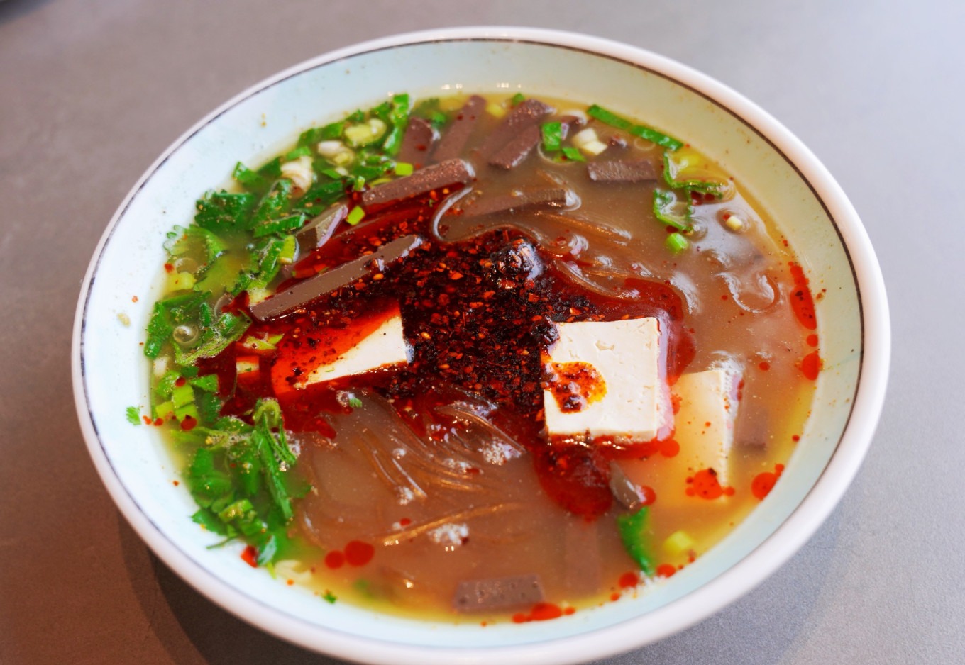 Vermicelli with lamb blood at Tang Cat Snack Collection