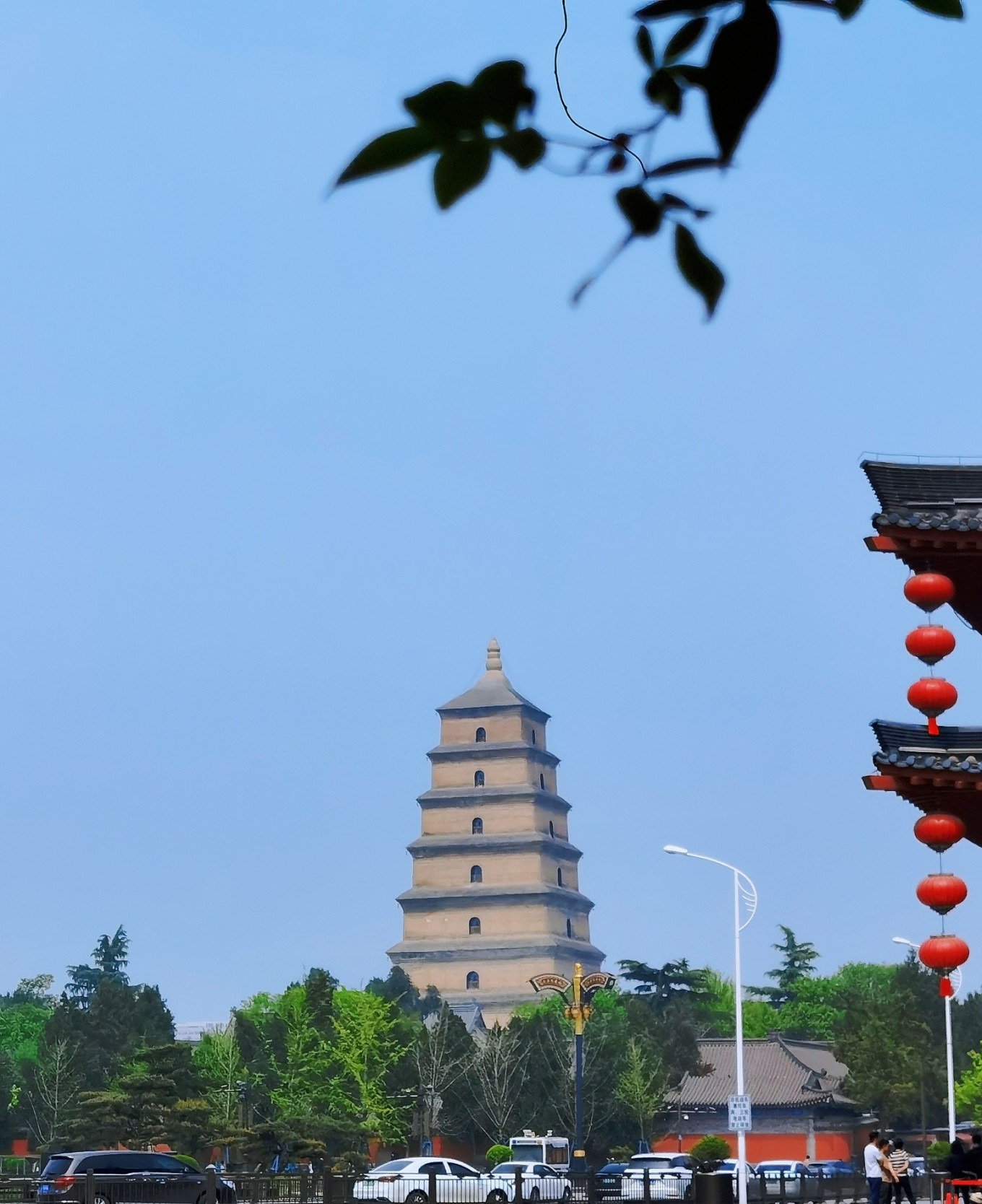 View of Giant Wild Goose Pagoda from Tang Cat Snack Collection