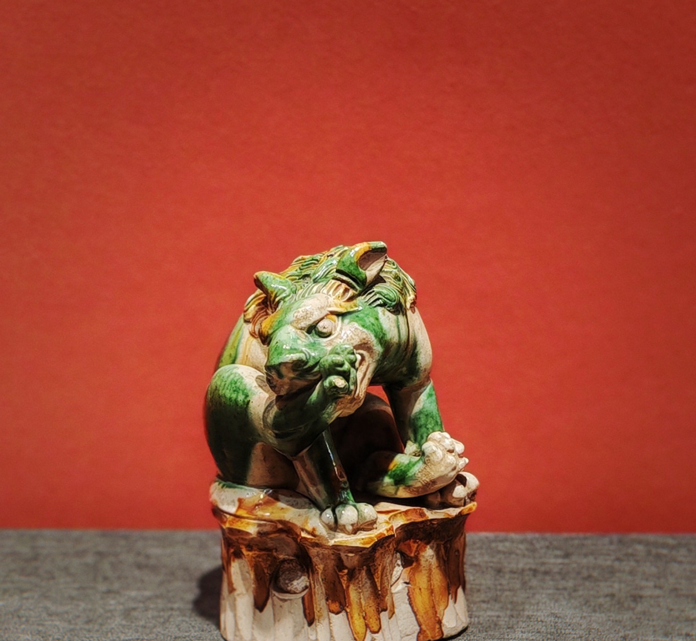 Pottery figurines with expressive faces at Shaanxi History Museum