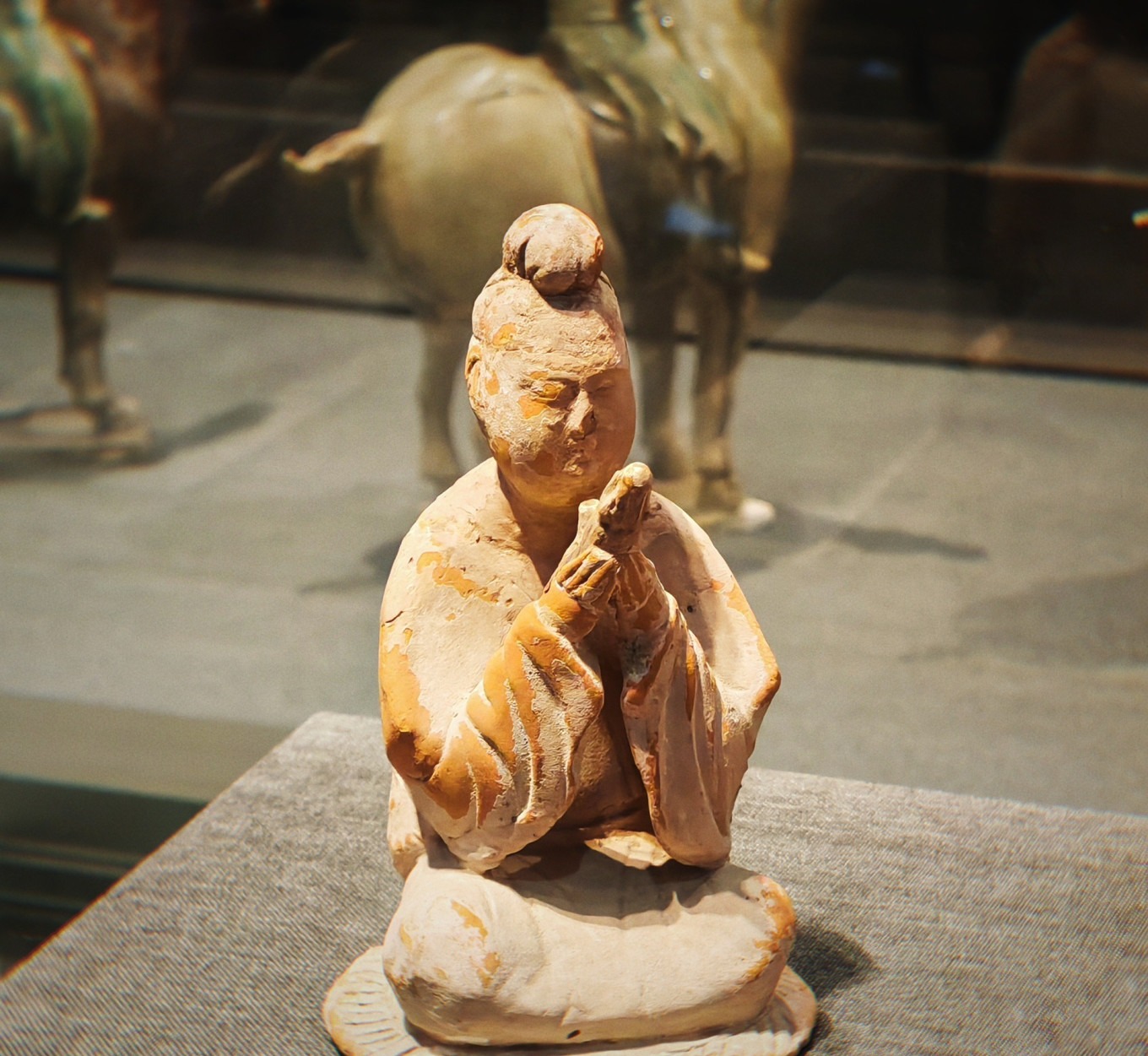 Tang dynasty ceramic horse at Shaanxi History Museum