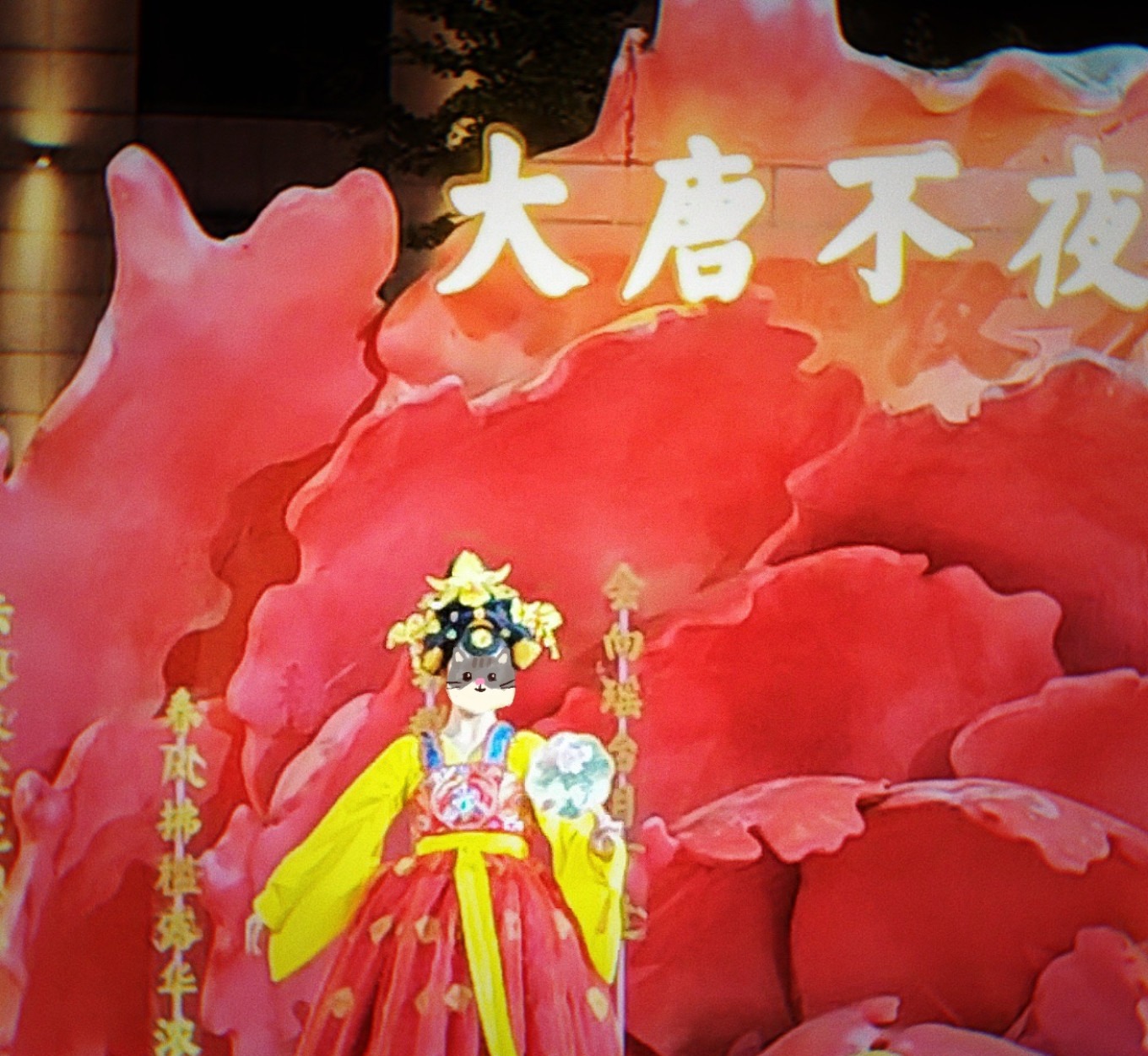 Tang Paradise crowd enjoying evening performances
