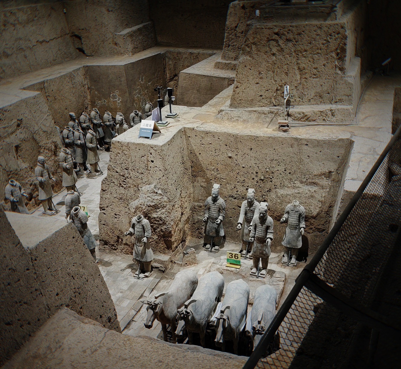 Terracotta warriors in Pit 3, the command center