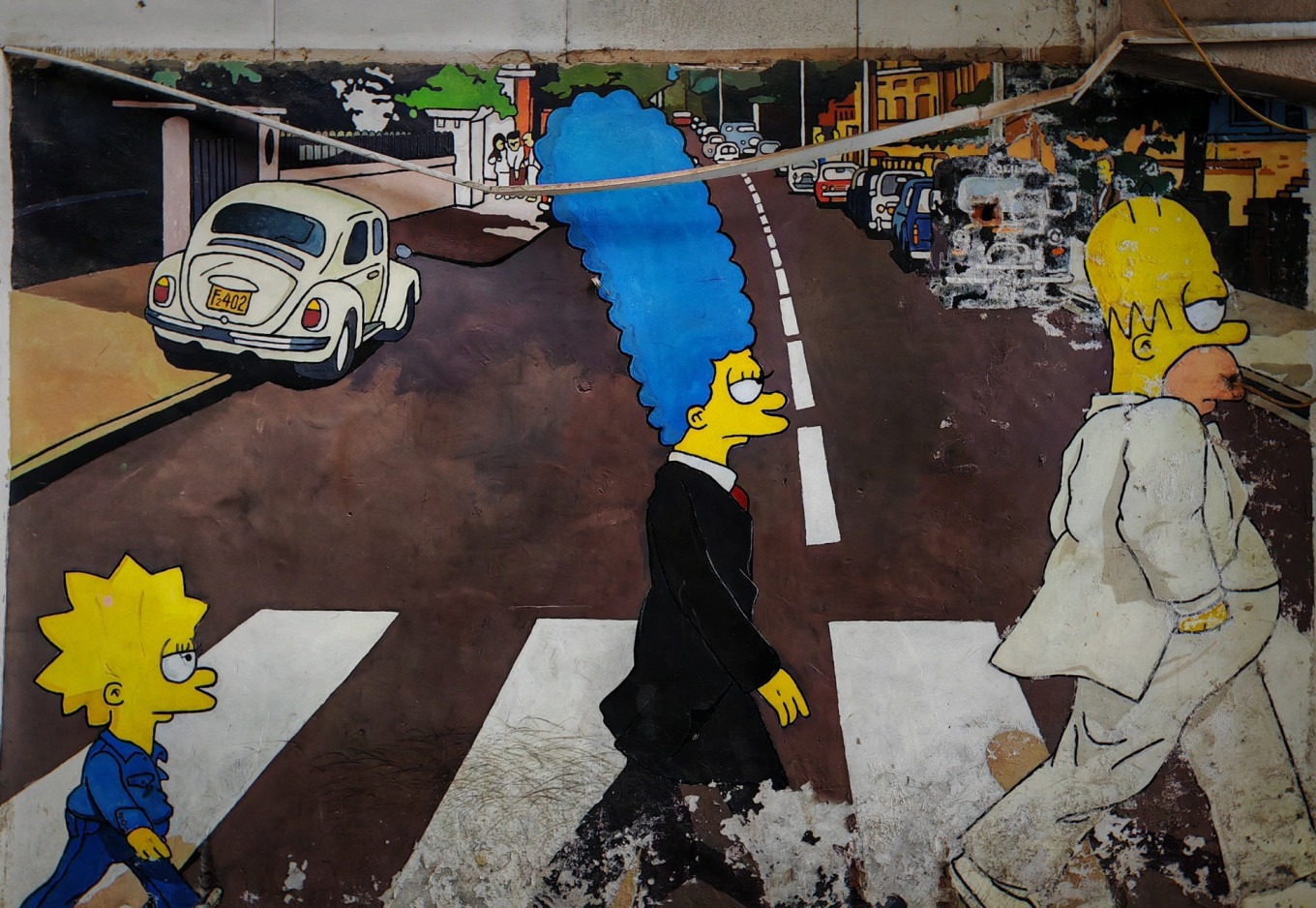 Graffiti art on walls at Banpo International Art District